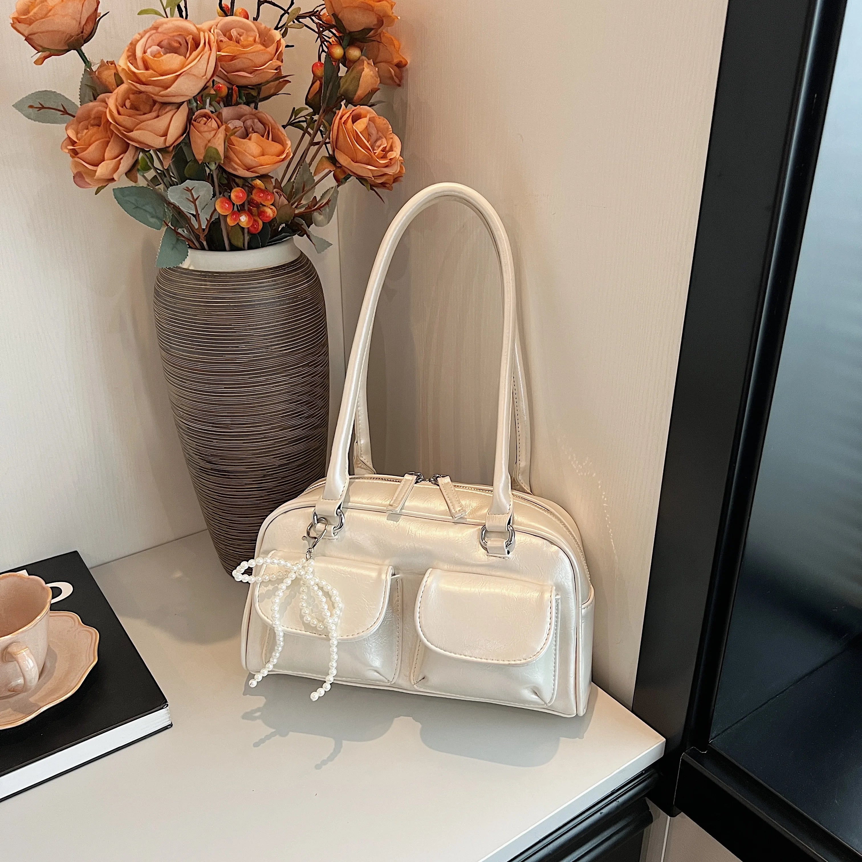 JORJI™ Chic Bow Underarm Pillow Bag