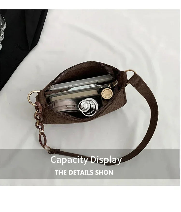 JORJI™ WoolStone Korean Square Shoulder Bag