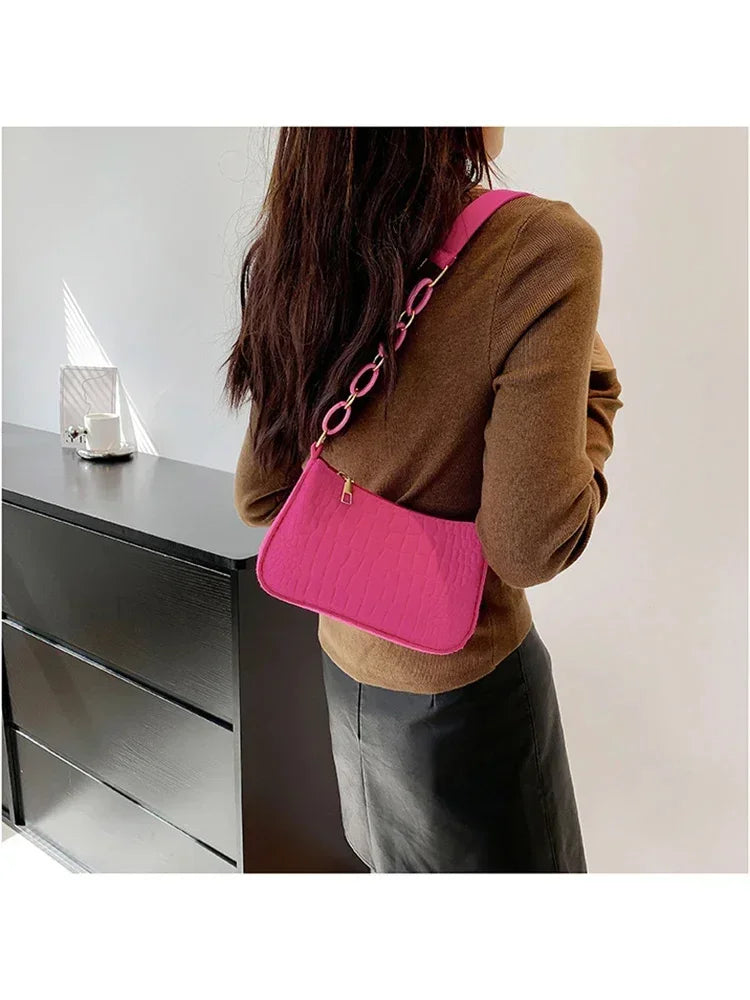 JORJI™ WoolStone Korean Square Shoulder Bag