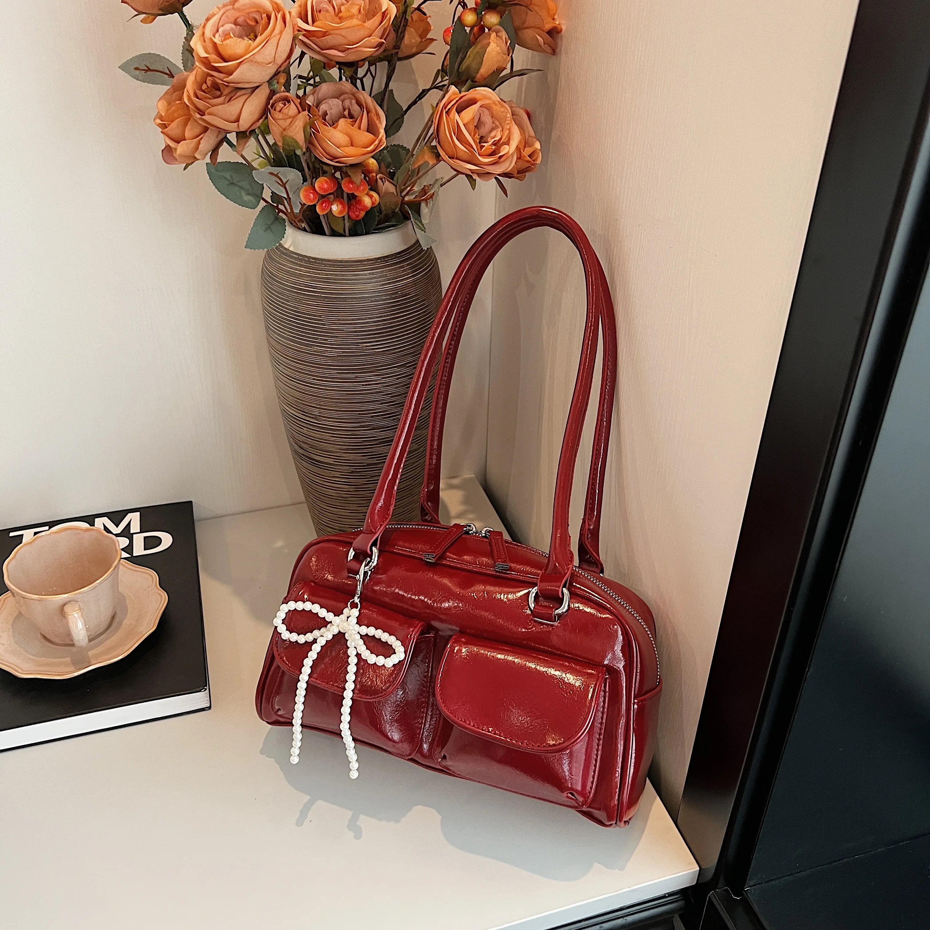 JORJI™ Chic Bow Underarm Pillow Bag
