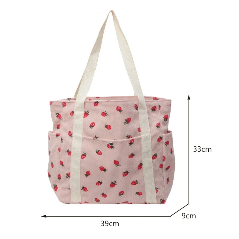 JORJI™ Forest Fresh Corduroy Tote