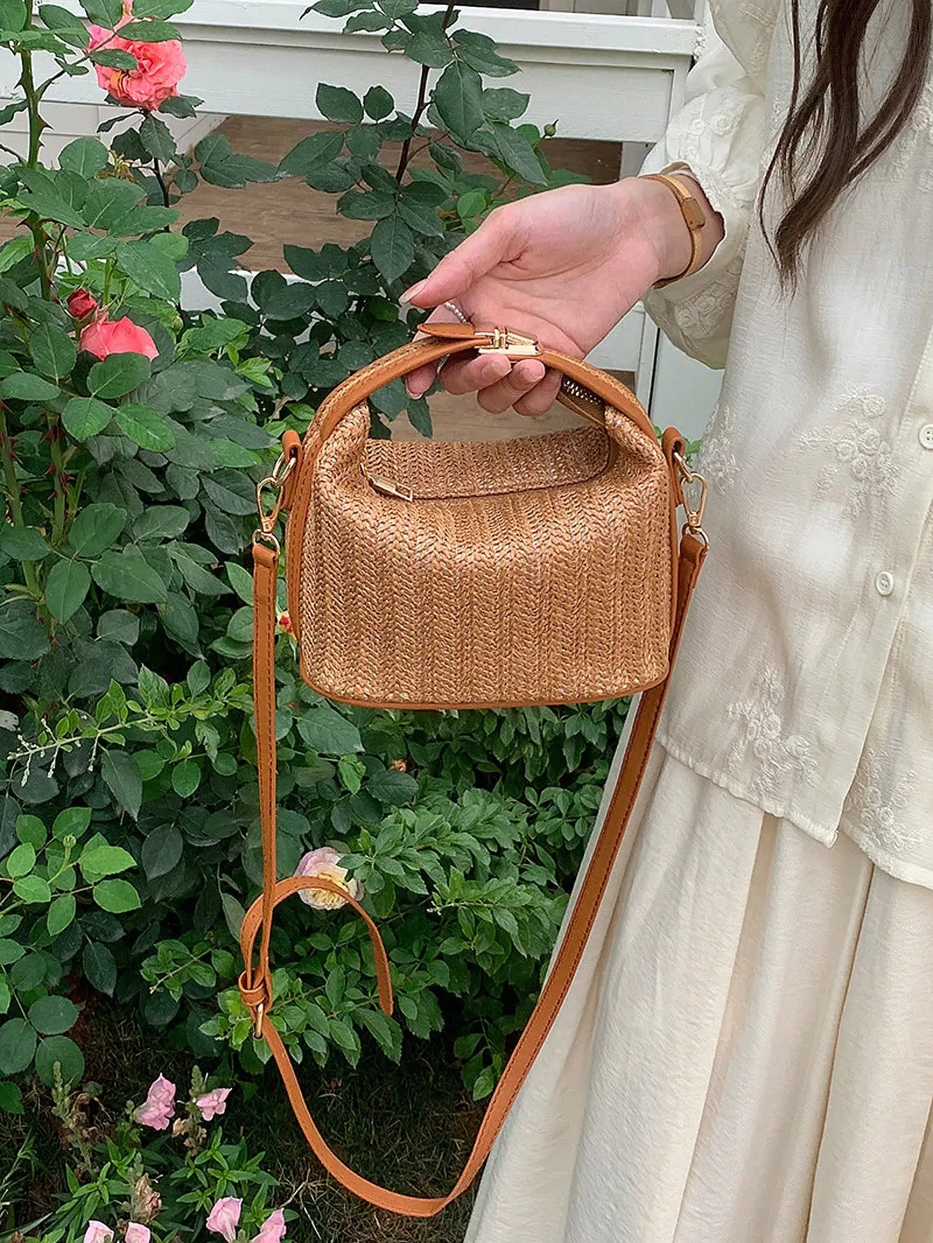 JORJI™ Summer Woven Crossbody Bag