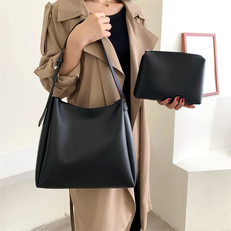 JORJI™ 2025 Trend Leather Tote & Purse Set