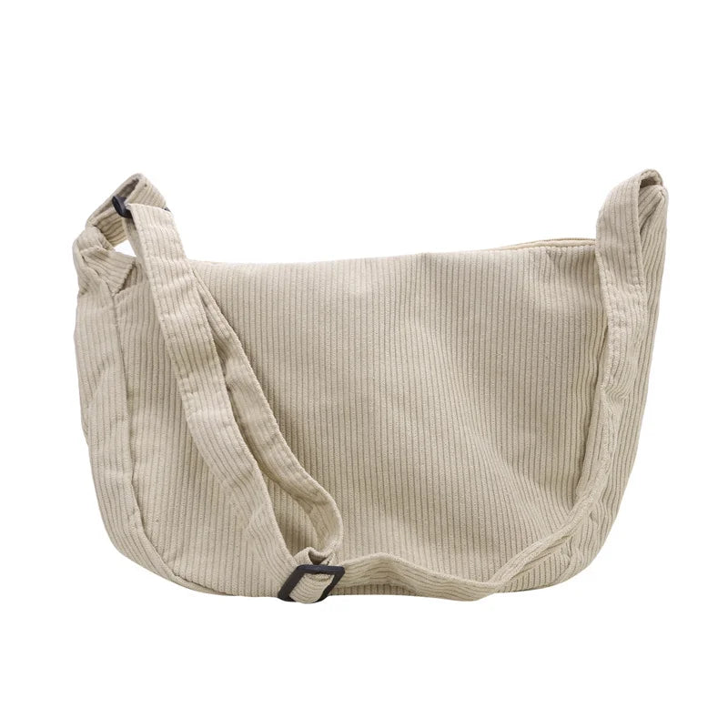 JORJI™ Minimalist Corduroy Shoulder Bag