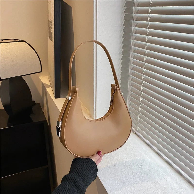 JORJI™ Luxury PU Leather Hobo Shoulder Bag