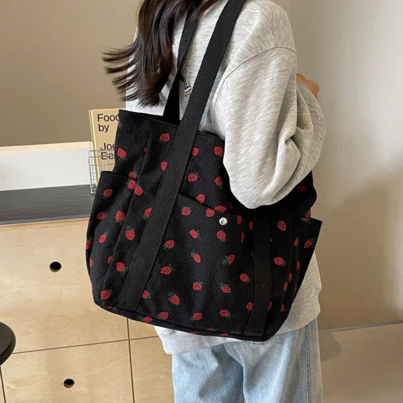 JORJI™ Forest Fresh Corduroy Tote