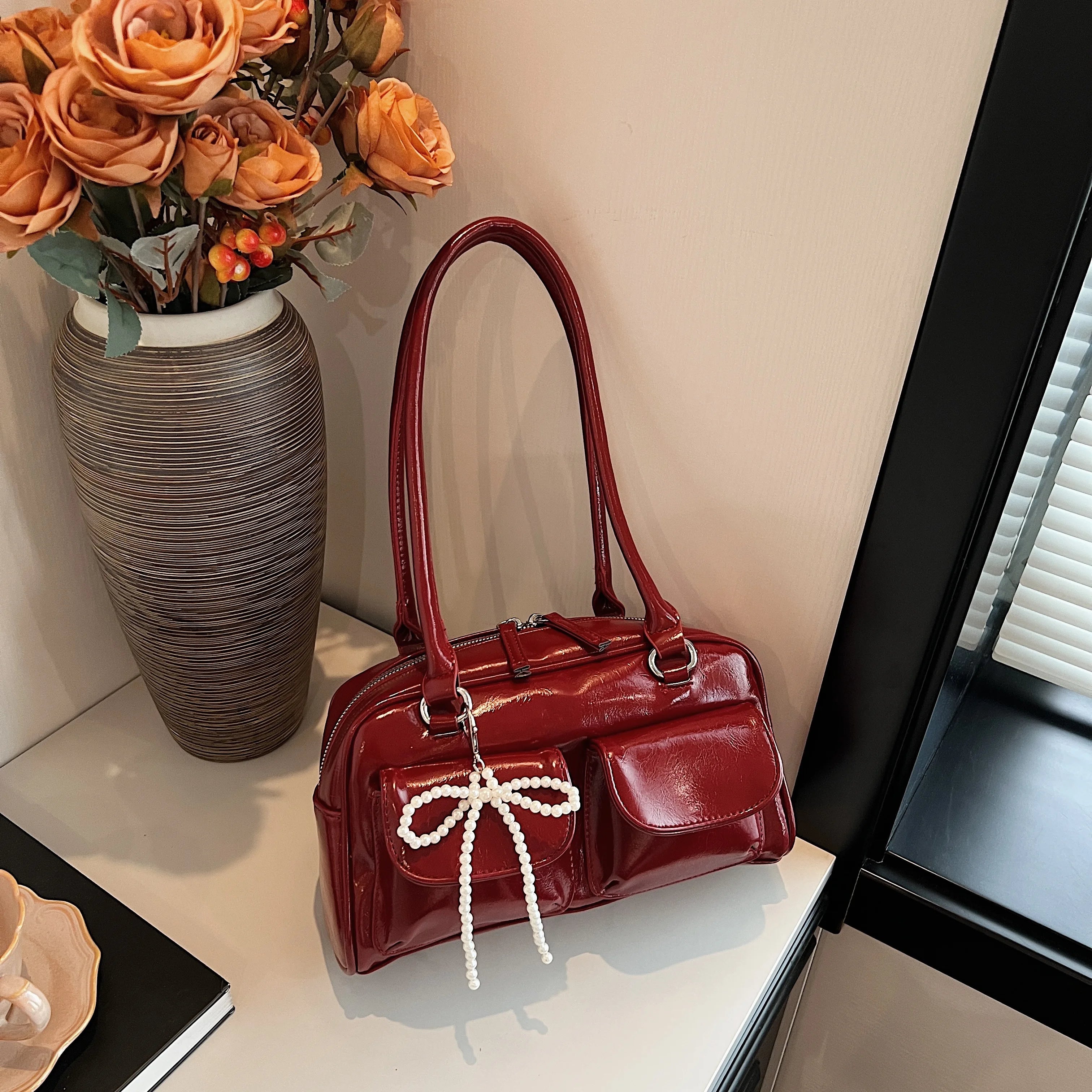 JORJI™ Chic Bow Underarm Pillow Bag