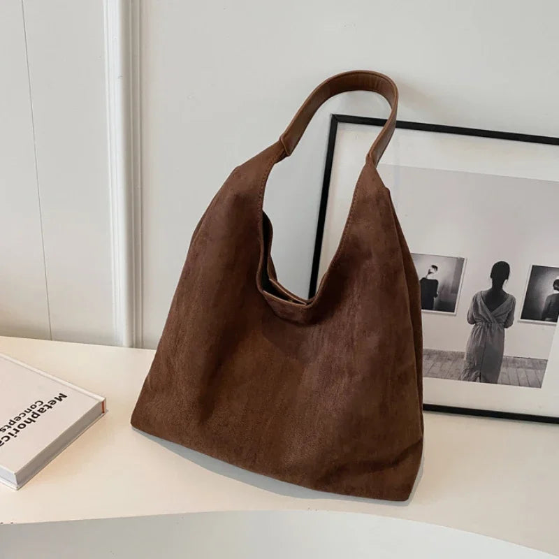 JORJI™ Vintage Suede Shoulder Bag