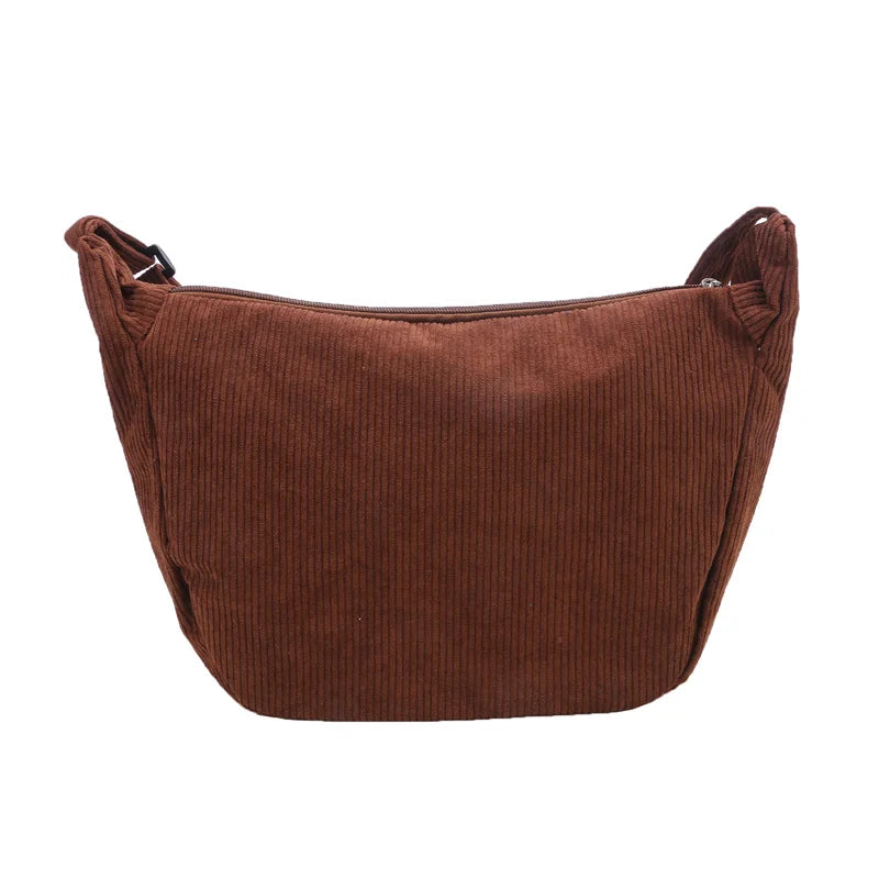 JORJI™ Minimalist Corduroy Shoulder Bag