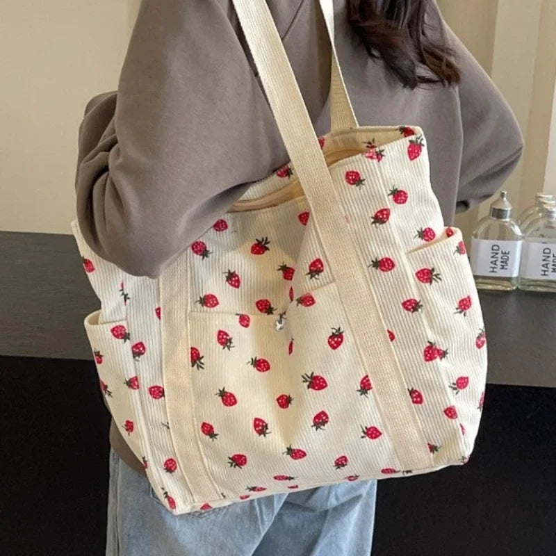 JORJI™ Forest Fresh Corduroy Tote