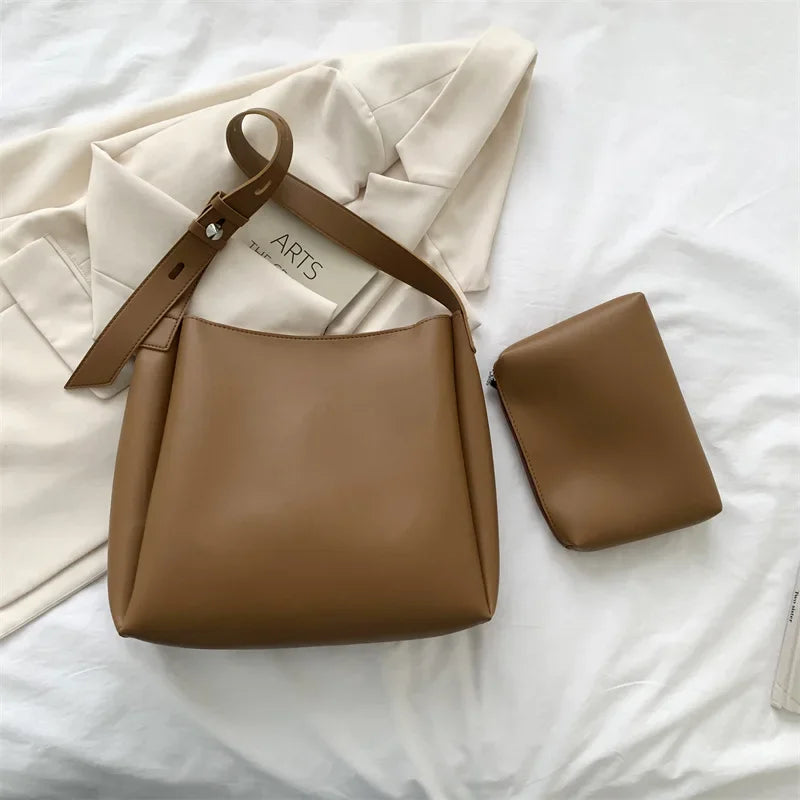 JORJI™ 2025 Trend Leather Tote & Purse Set