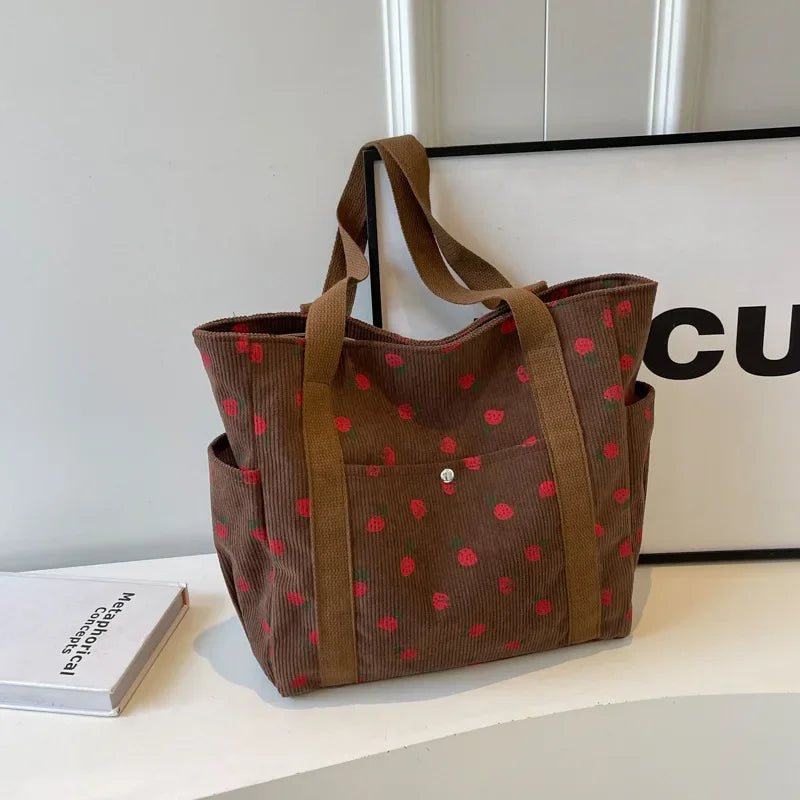 JORJI™ Forest Fresh Corduroy Tote