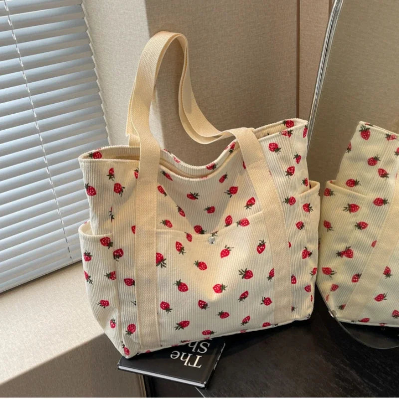 JORJI™ Forest Fresh Corduroy Tote