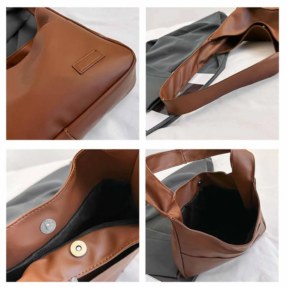 JORJI™ Retro Minimalist Shoulder Tote