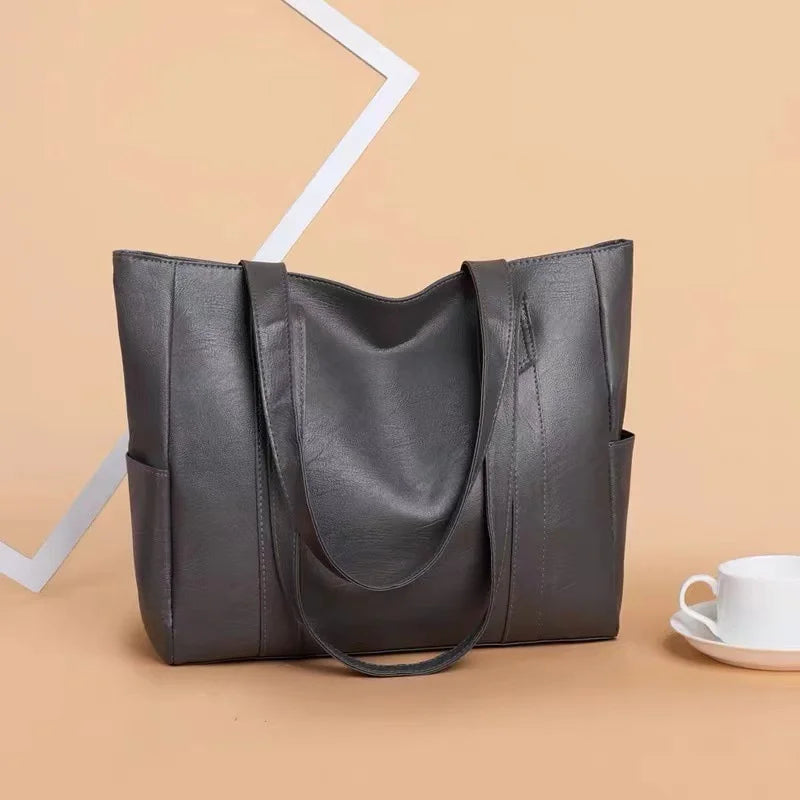 JORJI™ Large-Capacity Soft Leather Tote