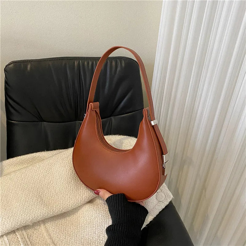 JORJI™ Luxury PU Leather Hobo Shoulder Bag