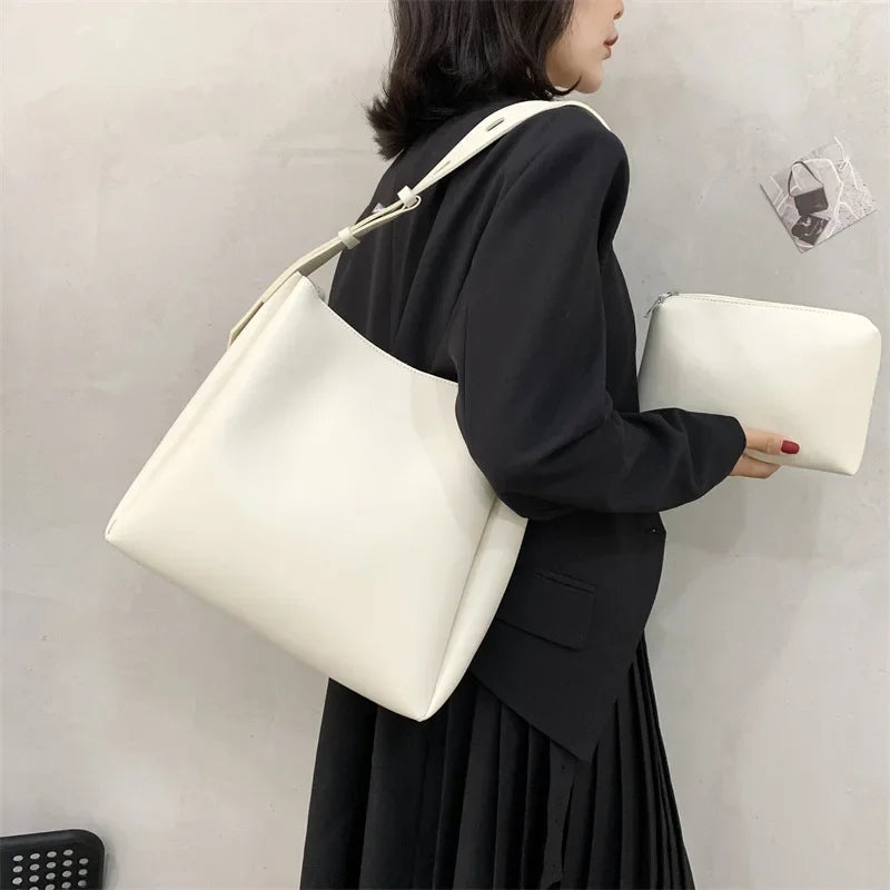 JORJI™ 2025 Trend Leather Tote & Purse Set