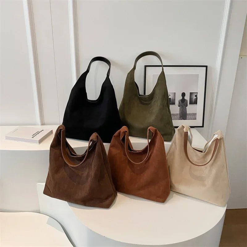 JORJI™ Vintage Suede Shoulder Bag