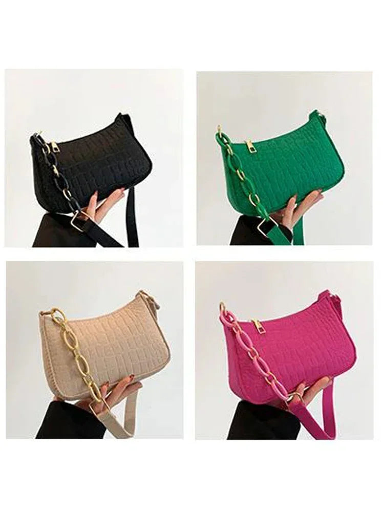JORJI™ WoolStone Korean Square Shoulder Bag