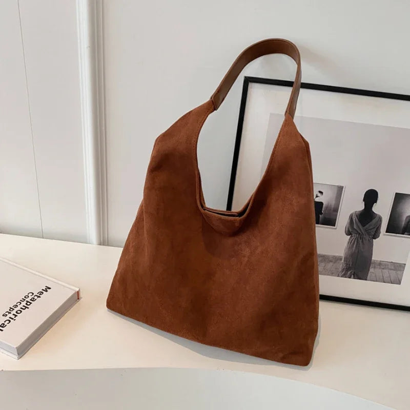 JORJI™ Vintage Suede Shoulder Bag