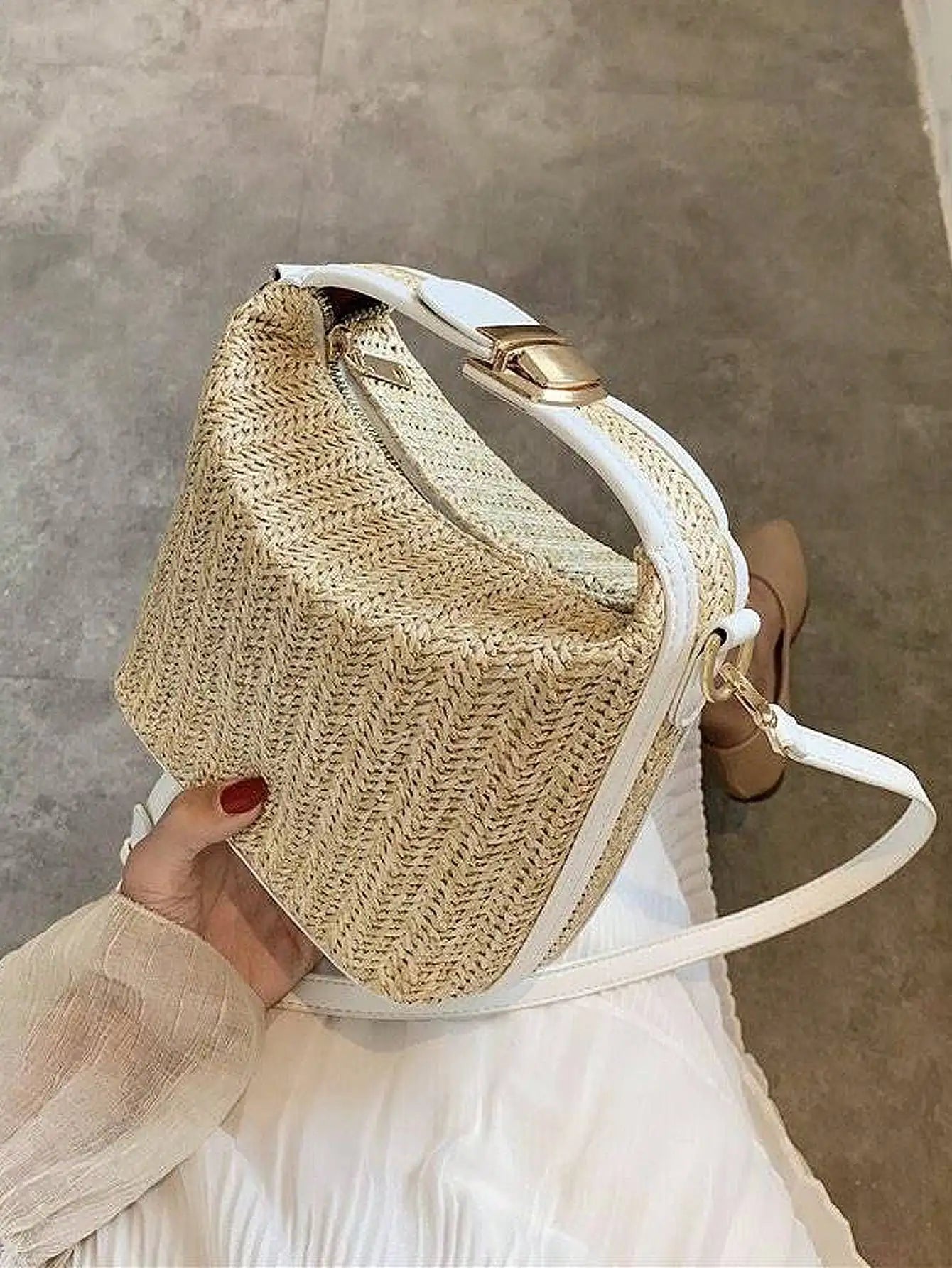 JORJI™ Summer Woven Crossbody Bag