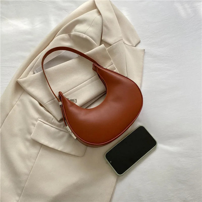 JORJI™ Luxury PU Leather Hobo Shoulder Bag