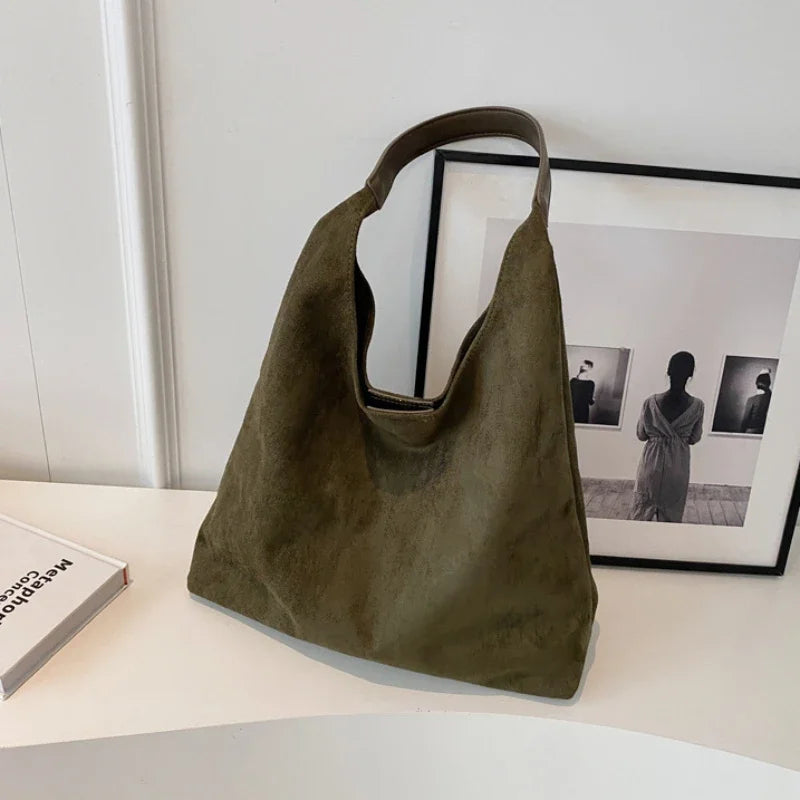 JORJI™ Vintage Suede Shoulder Bag