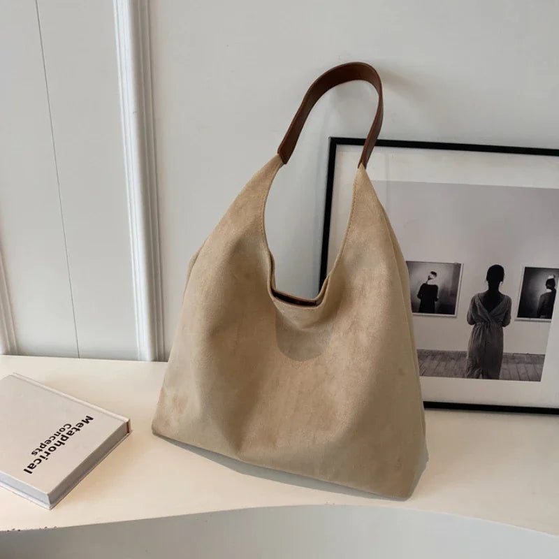 JORJI™ Vintage Suede Shoulder Bag