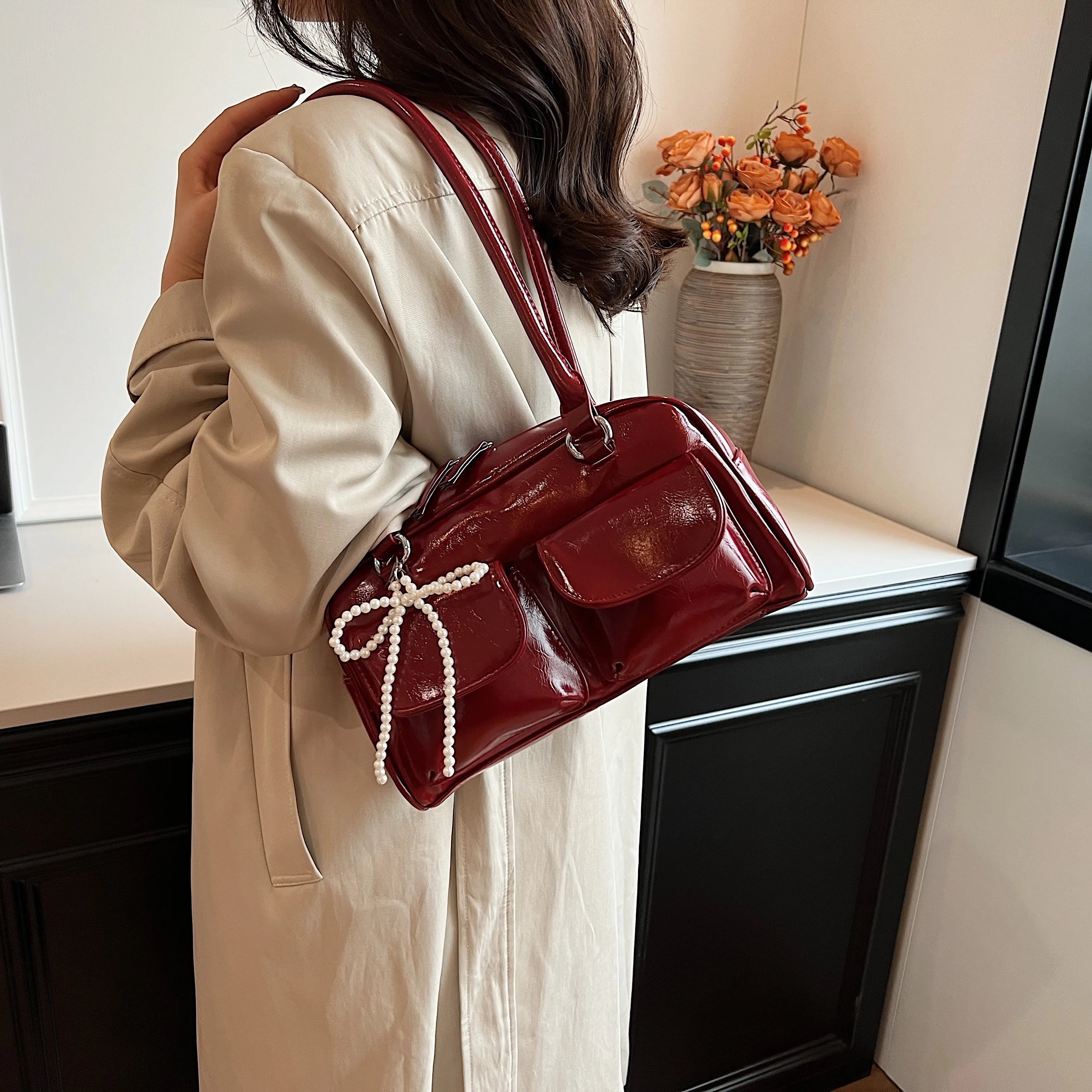 JORJI™ Chic Bow Underarm Pillow Bag