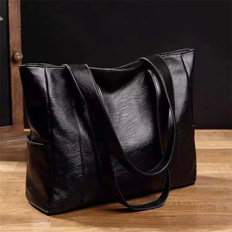 JORJI™ Large-Capacity Soft Leather Tote