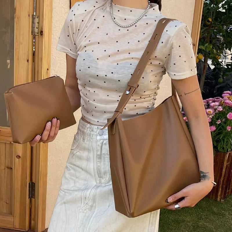 JORJI™ 2025 Trend Leather Tote & Purse Set