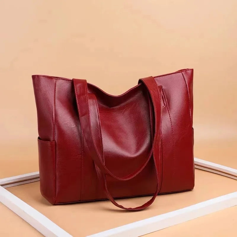 JORJI™ Large-Capacity Soft Leather Tote