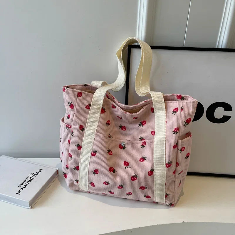 JORJI™ Forest Fresh Corduroy Tote