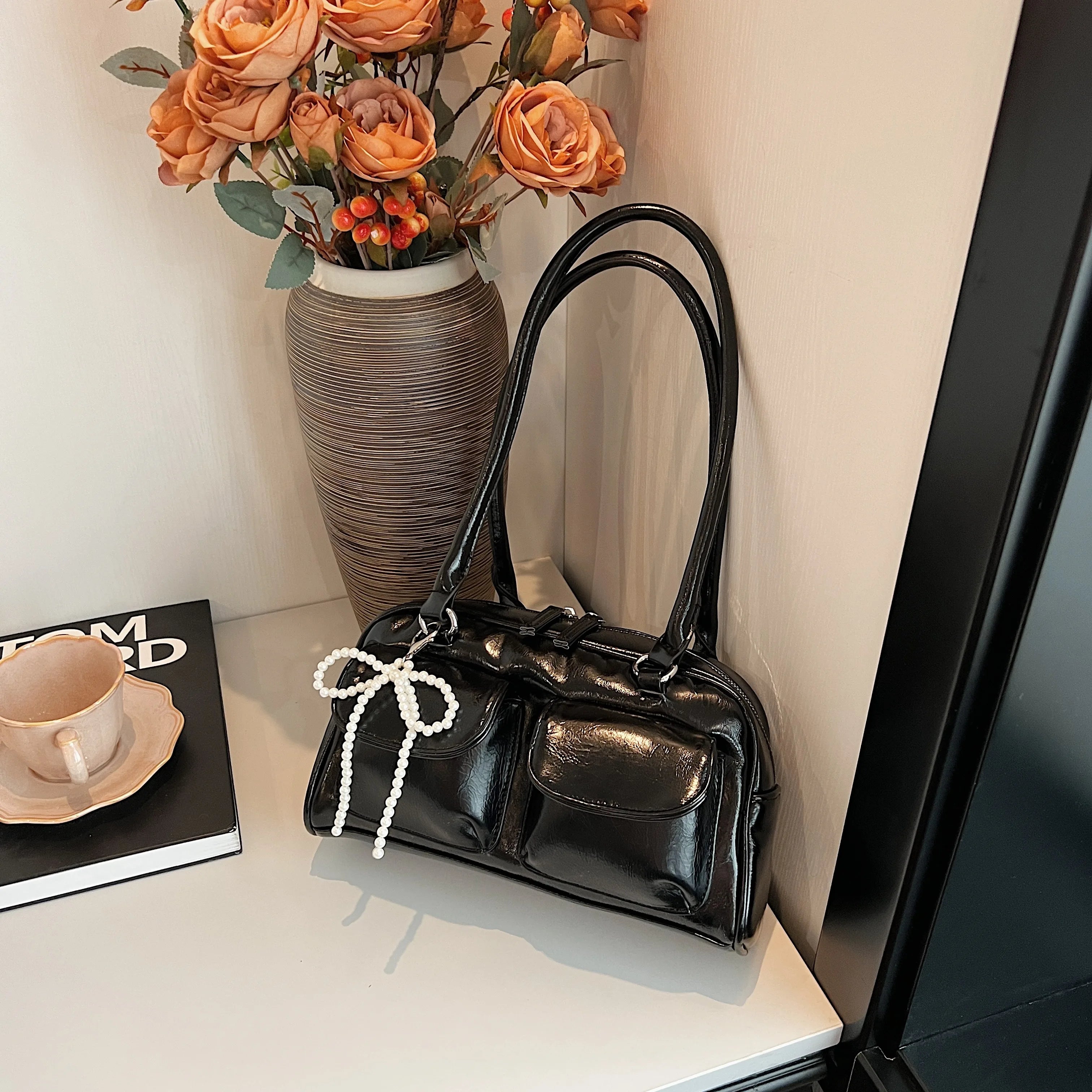JORJI™ Chic Bow Underarm Pillow Bag