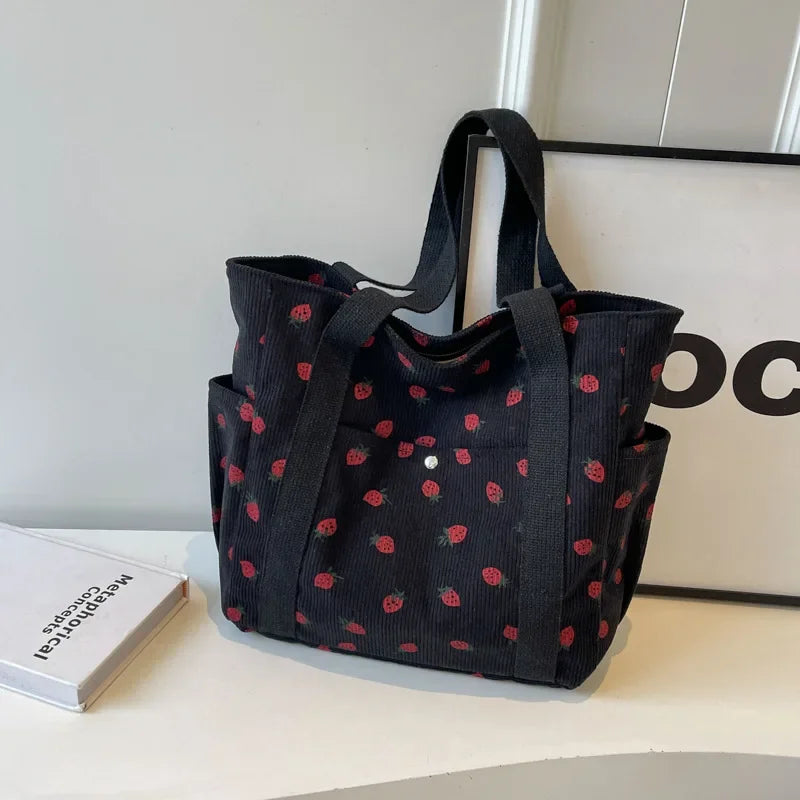 JORJI™ Forest Fresh Corduroy Tote
