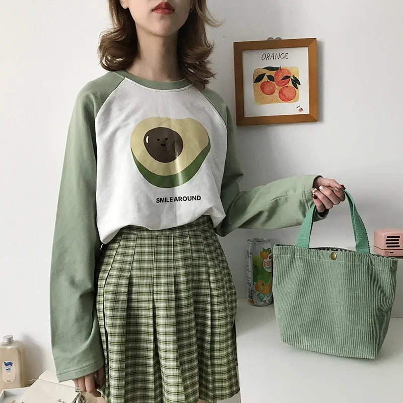 JORJI™ Small Corduroy Lunch Tote Bag