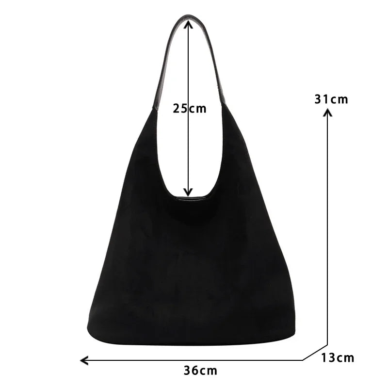 JORJI™ Vintage Suede Shoulder Bag