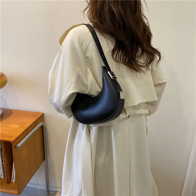 JORJI™ Luxury PU Leather Hobo Shoulder Bag