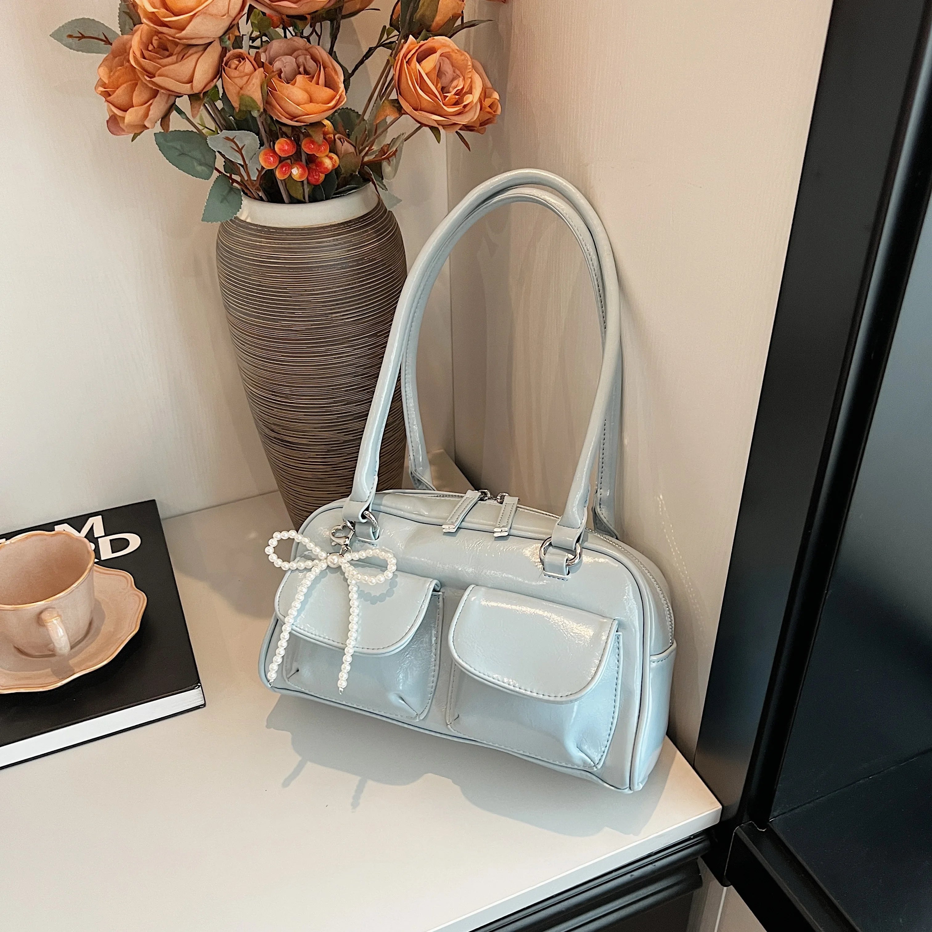 JORJI™ Chic Bow Underarm Pillow Bag