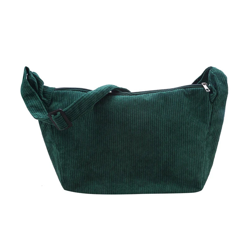 JORJI™ Minimalist Corduroy Shoulder Bag