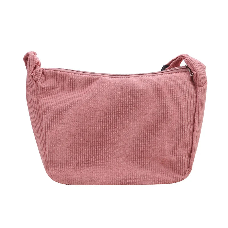 JORJI™ Minimalist Corduroy Shoulder Bag