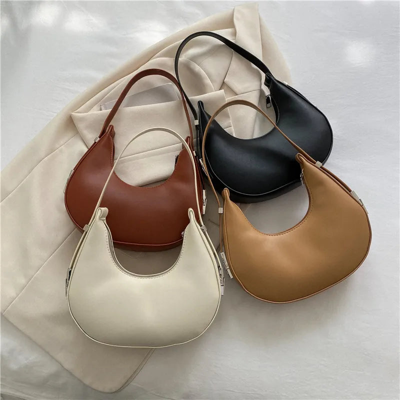 JORJI™ Luxury PU Leather Hobo Shoulder Bag