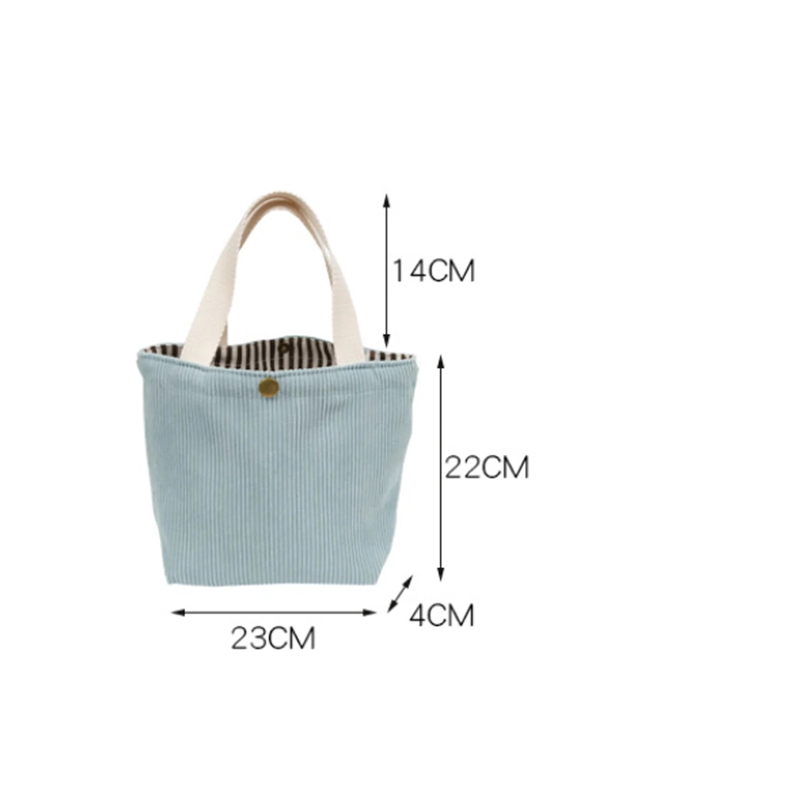 JORJI™ Small Corduroy Lunch Tote Bag