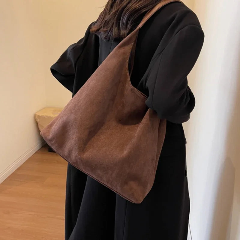 JORJI™ Vintage Suede Shoulder Bag
