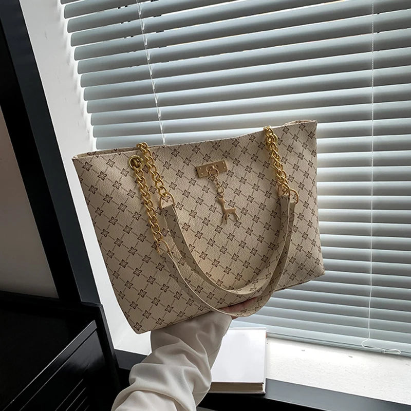JORJI™ GrandVision Soft Leather Tote Bag