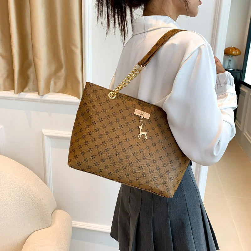JORJI™ GrandVision Soft Leather Tote Bag
