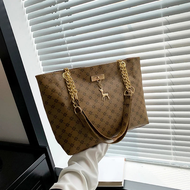 JORJI™ GrandVision Soft Leather Tote Bag