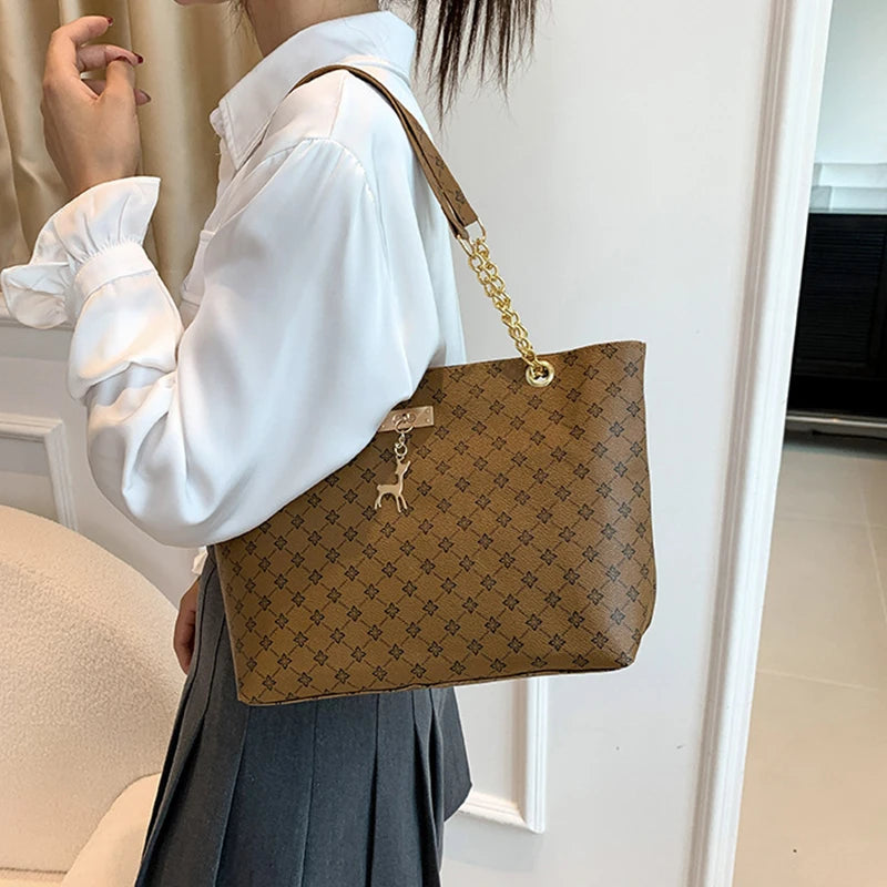 JORJI™ GrandVision Soft Leather Tote Bag