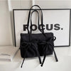 JORJI™ 2025 Luxe Bow Nylon Shoulder Bag
