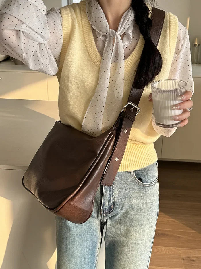 JORJI™ Cowhide Leather Luxury Shoulder Bag